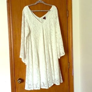 Torrid Bell Sleeve Trapeze Wedding Dress